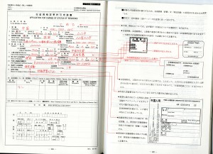 An instruction issued by the Japanese authorities on how a form should be filled. A foreign worker has to fill up an additional 37 forms issued by the Japanese government with the same level of meticulousness when applying for visa (by Biao Xiang)